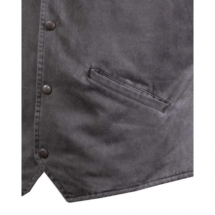 Outback Trading Company Men's Arkansas Charcoal Vest 2835-CHR 4 Outback Trading Company Men's Arkansas Charcoal Vest 2835-CHR - Image 4