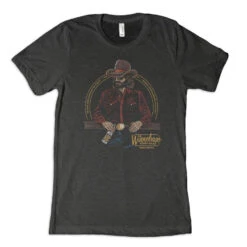 Dale Brisby Winnebago Cowboy Short Sleeve Charcoal T-Shirt DB009-CHR
