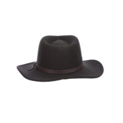 Dorfman Pacific Men's Napier Provato Knit™ Outback Black Faux Hat WP1-BLK -ARIA Clothing Shop wp1 blkpt3